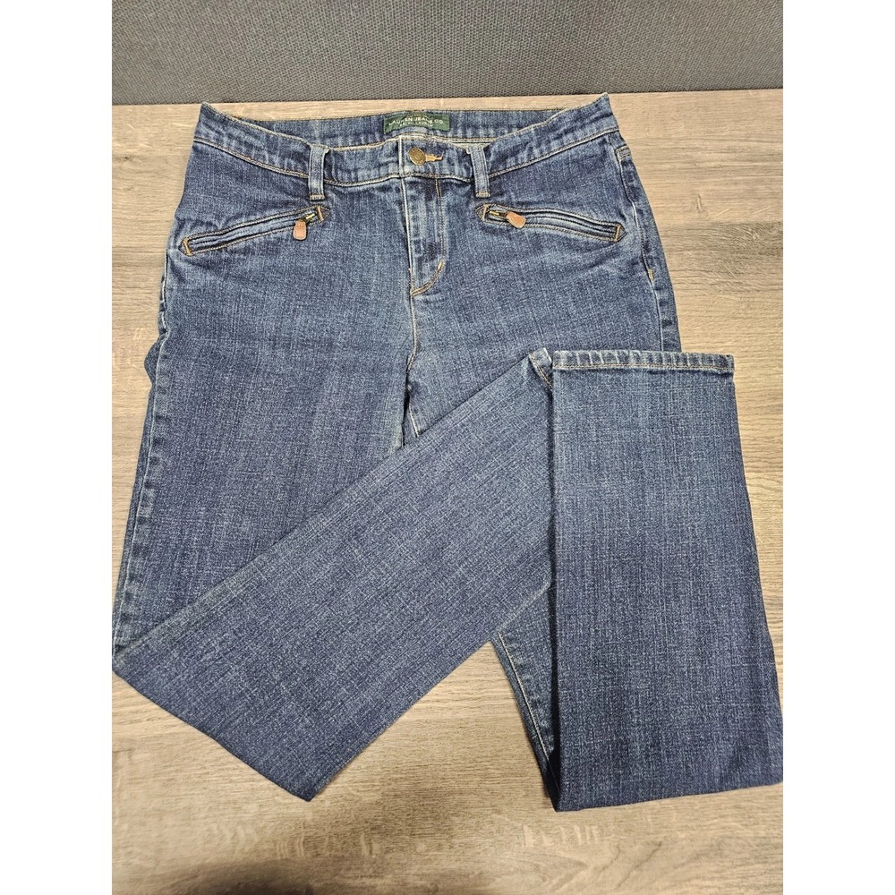 Lauren Jean Co Ralph Lauren LRL Women Jeans 10 Zipper Pockets Measures 32x30